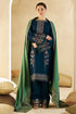 3 Pcs women’s unstitched Dhanak embroidered suit