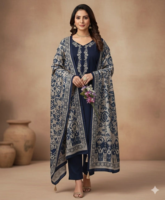 Asline Heavy 3pc Emboidery